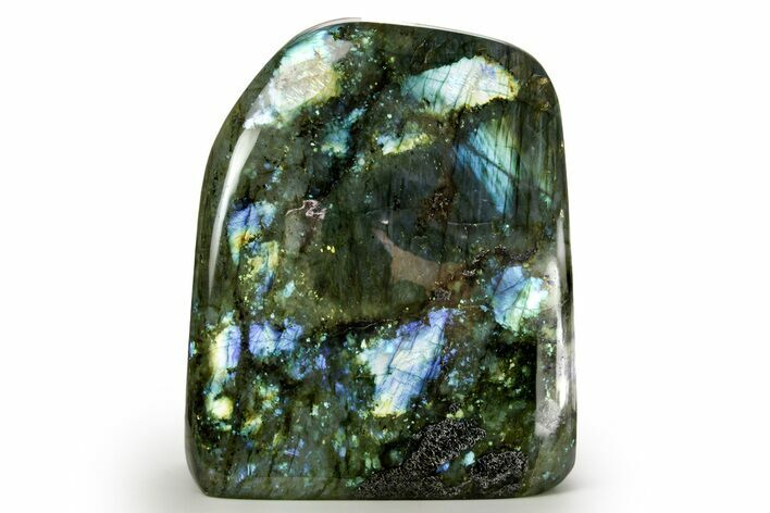 Flashy Free-Standing Polished Labradorite - Madagascar #364195